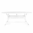 Table à manger d'extérieur en aluminium peint blanc ou anthracite - Quick Viadurini