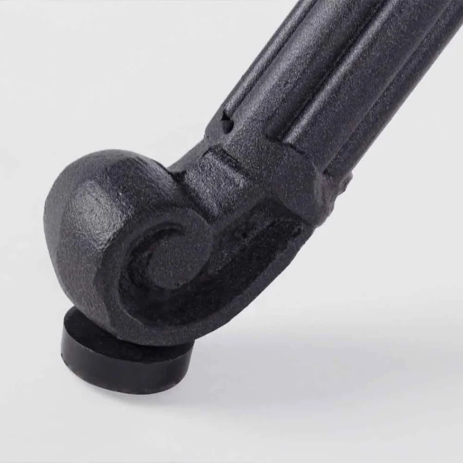 Table à manger d'extérieur en aluminium peint blanc ou anthracite - Quick Viadurini