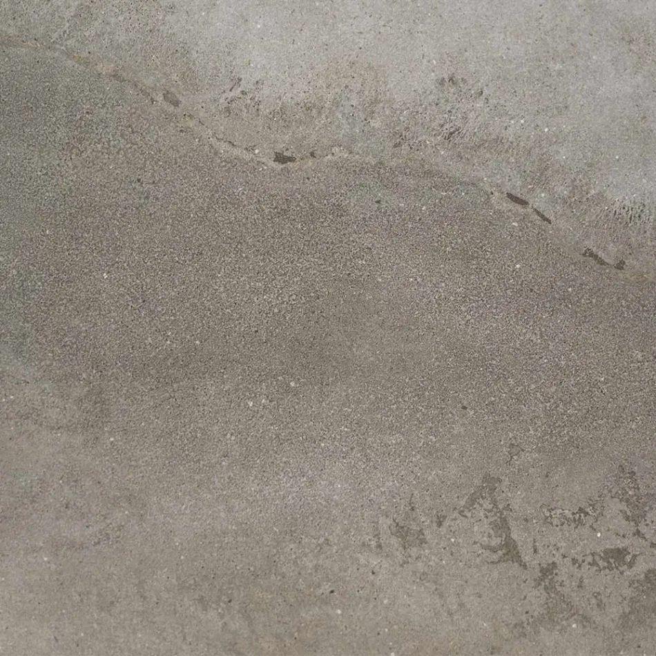 Table à manger de jardin en bois d'Iroko et grès Made in Italy - Bresson Viadurini