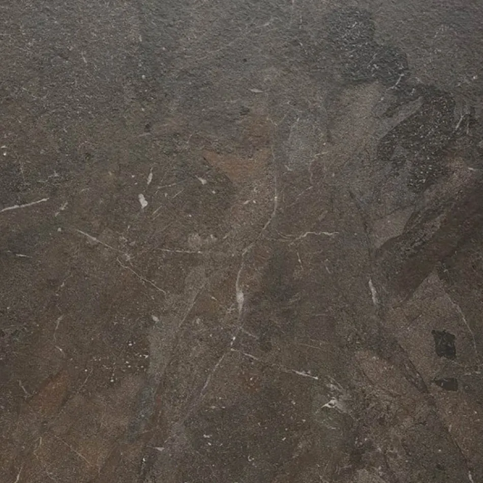 Table à manger de jardin en bois d'Iroko et grès Made in Italy - Bresson Viadurini