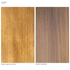 Table à manger de jardin en bois d'Iroko et grès Made in Italy - Bresson Viadurini