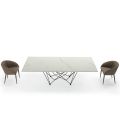 Table de Salle à Manger Plateau en Laminam et Base en Acier Made in Italy – Ezzellino