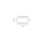 Table à manger Plateau en Laminam et base en acier Made in Italy - Ezzellino Viadurini