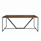 Plateau de table à manger en panneau latté massif fabriqué en Italie - Adelio Viadurini