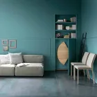 Table à manger pliante moderne en bois et métal fabriquée en Italie - Menelao Viadurini