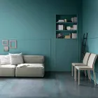 Table à manger pliante moderne en bois et métal fabriquée en Italie - Menelao Viadurini