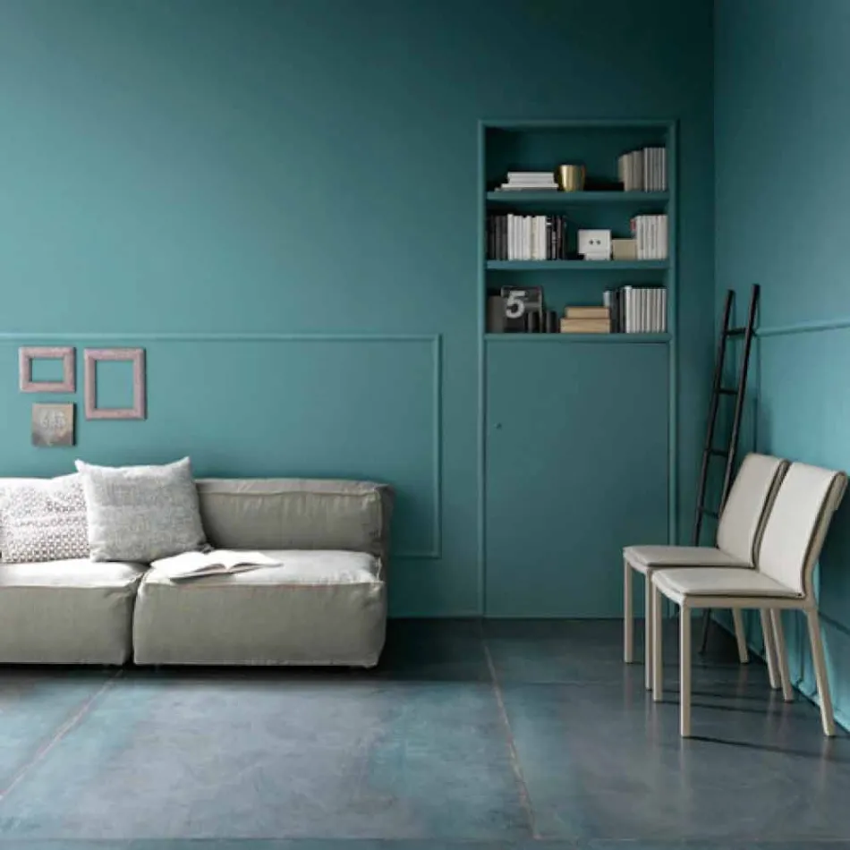 Table à manger pliante moderne en bois et métal fabriquée en Italie - Menelao Viadurini