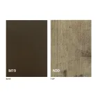 Table à manger pliante moderne en bois et métal fabriquée en Italie - Menelao Viadurini