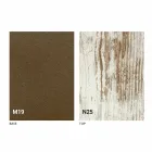 Table à manger pliante moderne en bois et métal fabriquée en Italie - Menelao Viadurini