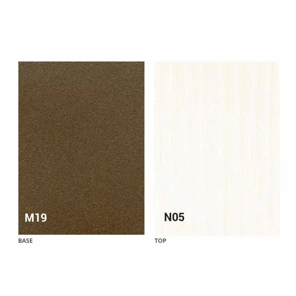 Table à manger pliante moderne en bois et métal fabriquée en Italie - Menelao Viadurini