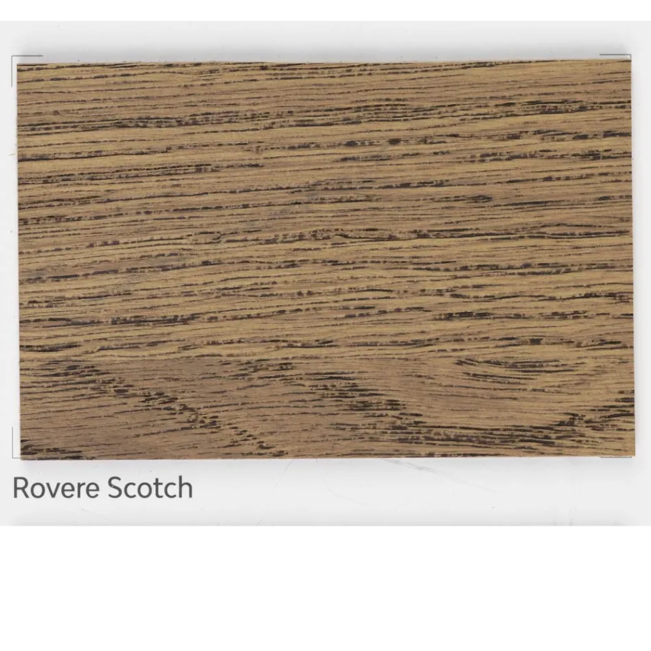 Table à manger plaquée en chêne noué plaqué Made in Italy - Pilar Viadurini