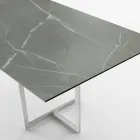 Table à manger rectangulaire en grès cérame Made in Italy - Emilio Viadurini