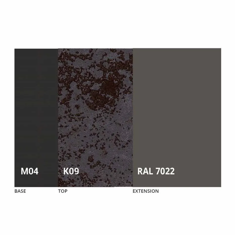 Table à manger ronde extensible en céramique Laminam Made in Italy - Lupetto Viadurini