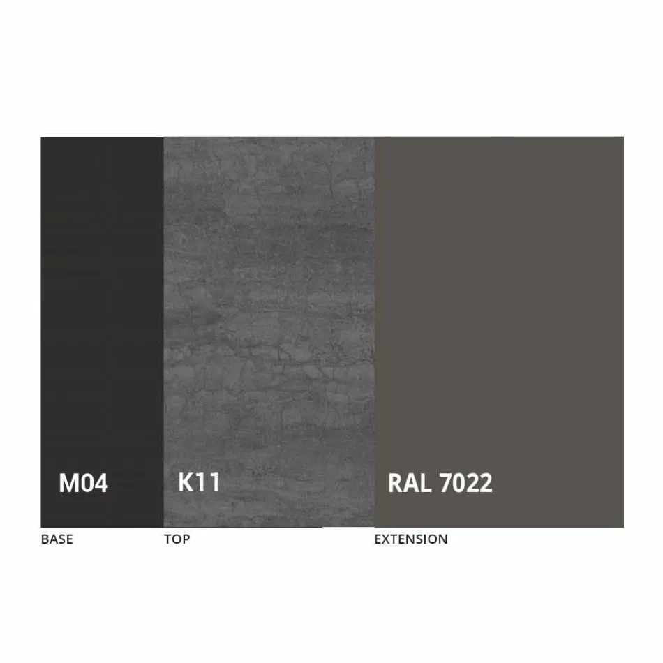 Table à manger ronde extensible en céramique Laminam Made in Italy - Lupetto Viadurini