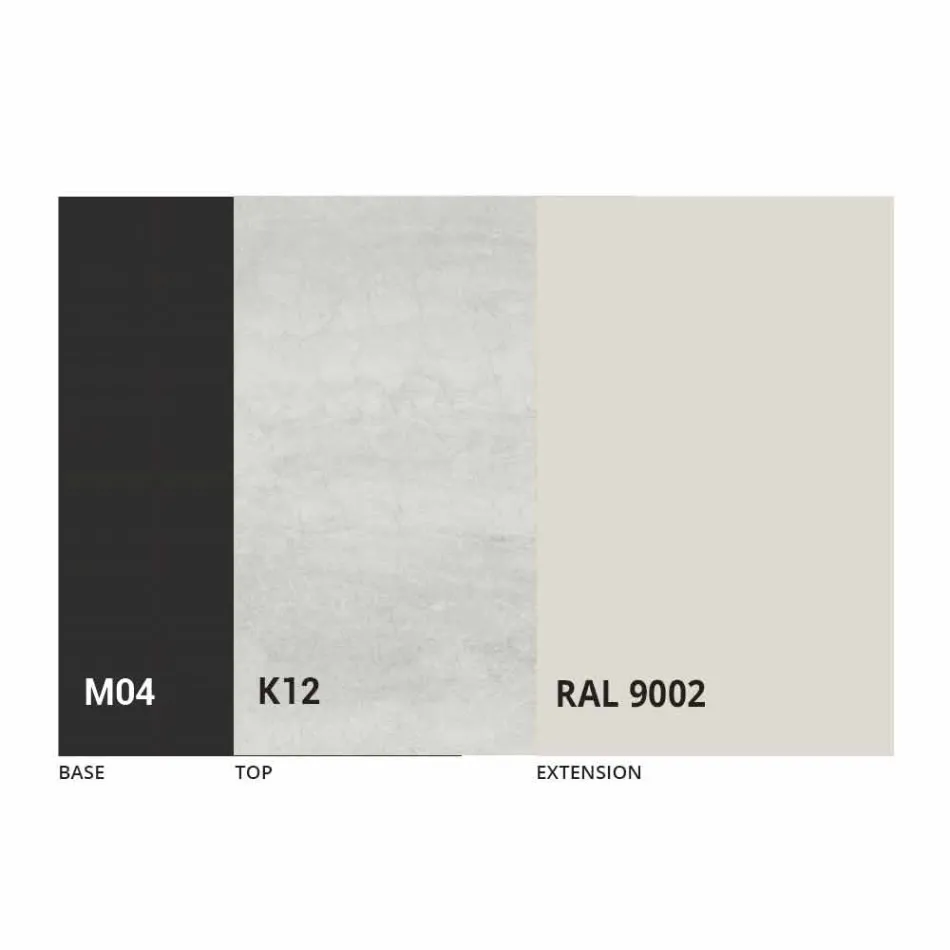 Table à manger ronde extensible en céramique Laminam Made in Italy - Lupetto Viadurini