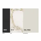 Table à manger ronde extensible en céramique Laminam Made in Italy - Lupetto Viadurini