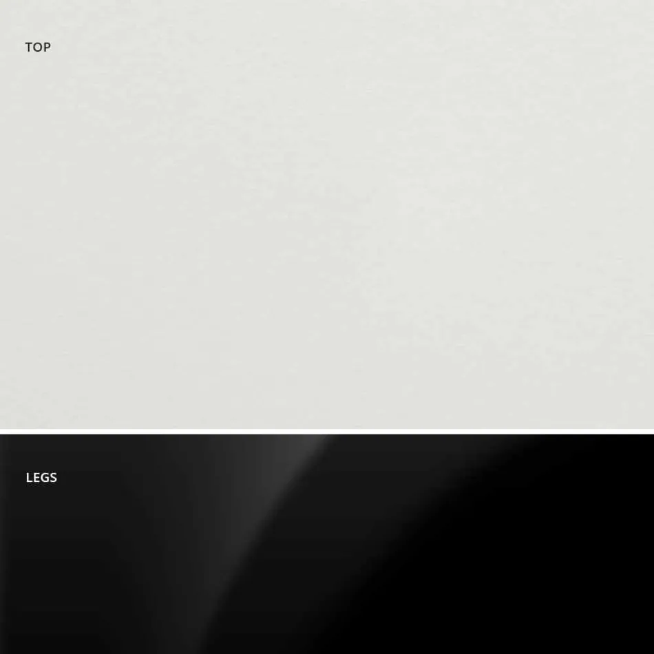 Table à manger ronde avec plateau en stratifié fabriquée en Italie – Dollars Viadurini