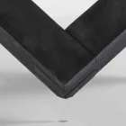 table ronde en bois avec plateau en verre Bao, design moderne Viadurini