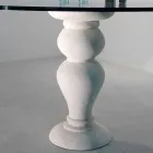 table ronde en pierre et cristal Œdipe, design classique Viadurini
