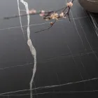 Table à manger ronde en métal et Hpl laminé Made in Italy - Bastiano Viadurini