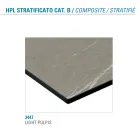 Table à manger ronde en métal et Hpl laminé Made in Italy - Bastiano Viadurini