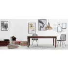 Table à manger de style classique en bois d'acacia massif Homemotion - Pitta Viadurini