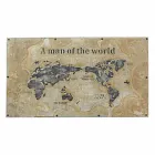 Table à manger de style industriel avec plateau en MDF et verre Homemotion - Brésil Viadurini