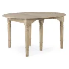 Table à manger ronde extensible jusqu'à 272 cm en bois Homemotion - Guglio Viadurini