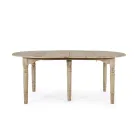 Table à manger ronde extensible jusqu'à 272 cm en bois Homemotion - Guglio Viadurini