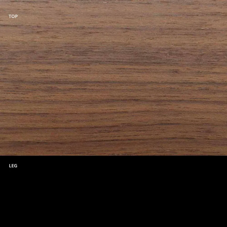 Table à manger ronde avec plateau en placage fin fabriquée en Italie - Dollars Viadurini