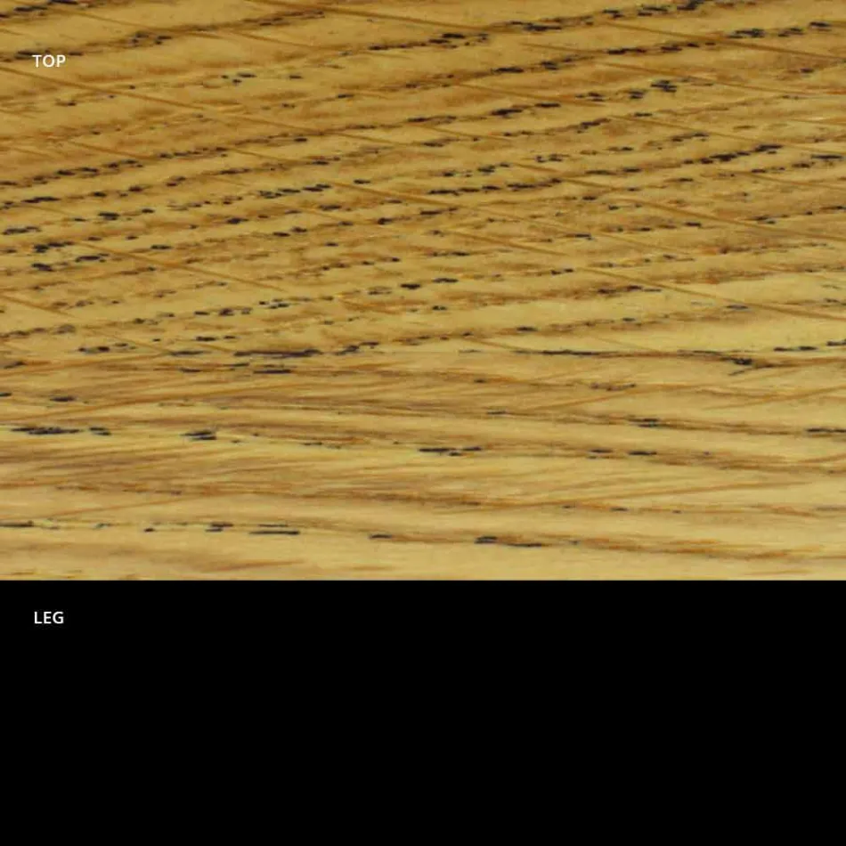 Table à manger ronde avec plateau en placage fin fabriquée en Italie - Dollars Viadurini