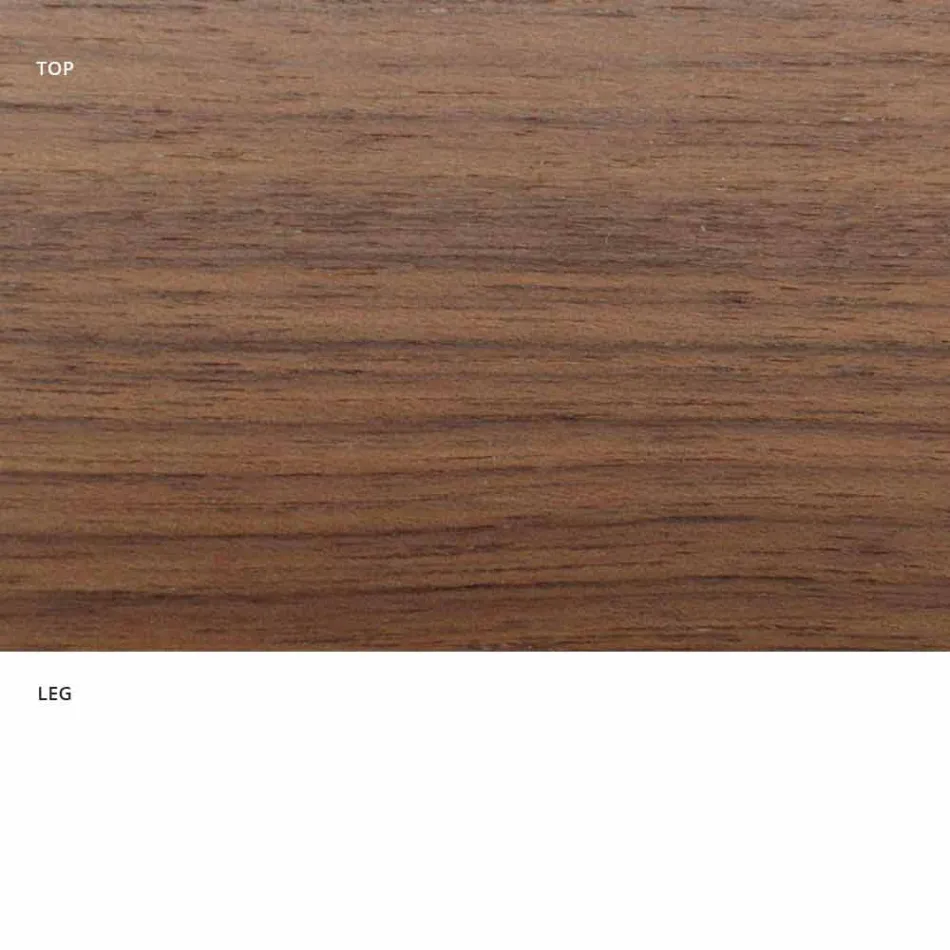 Table à manger ronde avec plateau en placage fin fabriquée en Italie - Dollars Viadurini