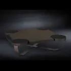 Table basse design en chêne foncé Drummond Viadurini