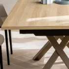 Table de salon extensible 260 ou 300 cm en métal et HPL - Borgo Viadurini