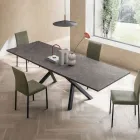 Table de salon extensible 260 ou 300 cm en métal et HPL - Borgo Viadurini