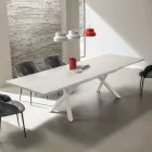 Table de salon extensible 260 ou 300 cm en métal et HPL - Borgo Viadurini
