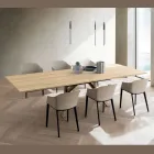 Table de salon extensible 260 ou 300 cm en métal et HPL - Borgo Viadurini
