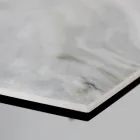 Table de Salon Extensible avec Plateau en Forme de Tonneau en Céramique Made in Italy - Verres Viadurini