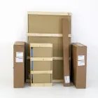 Table de Salon Extensible avec Plateau en Forme de Tonneau en Céramique Made in Italy - Verres Viadurini