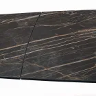 Table de Salon Extensible avec Plateau en Forme de Tonneau en Céramique Made in Italy - Verres Viadurini