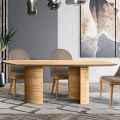 Table de salon avec plateau et base en bois fabriquée en Italie - Enchères