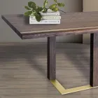 Table de salon avec structure en chêne noué Made in Italy - Giusy Viadurini