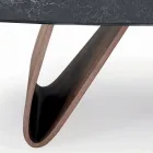 Table de salon fixe avec base en bois fabriquée en Italie - Equatore Viadurini