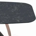 Table de salon fixe avec base en bois fabriquée en Italie - Equatore Viadurini