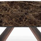 Table de salon fixe avec base en bois fabriquée en Italie - Equatore Viadurini