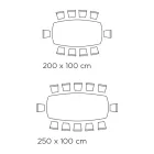 Table de salon fixe avec base en bois fabriquée en Italie - Equatore Viadurini