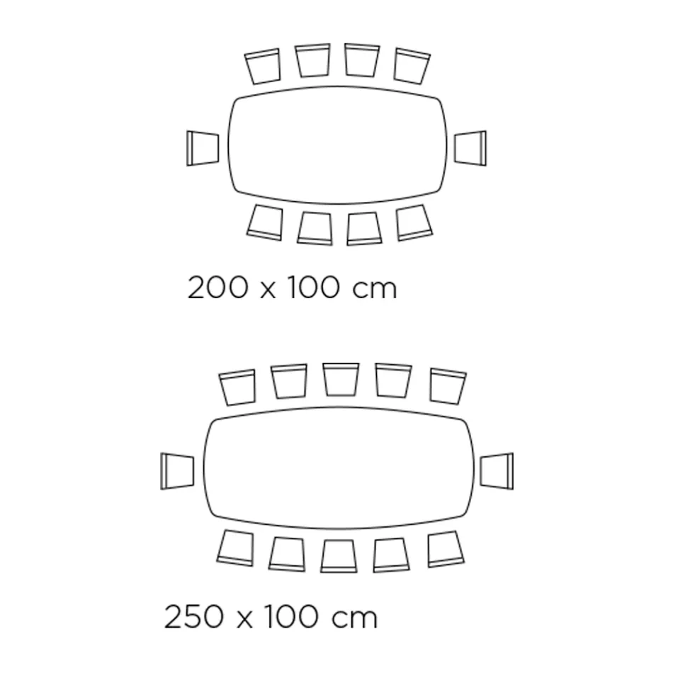 Table de salon fixe avec base en bois fabriquée en Italie - Equatore Viadurini