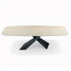 Table de Salon Fixe avec Plateau en Céramique Made in Italy - Vacances Viadurini