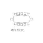 Table de Salon Fixe avec Plateau en Céramique Made in Italy - Vacances Viadurini