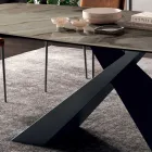 Table de Salon Fixe avec Plateau en Céramique Made in Italy - Vacances Viadurini